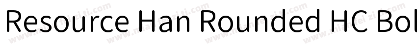 Resource Han Rounded HC Bold字体转换